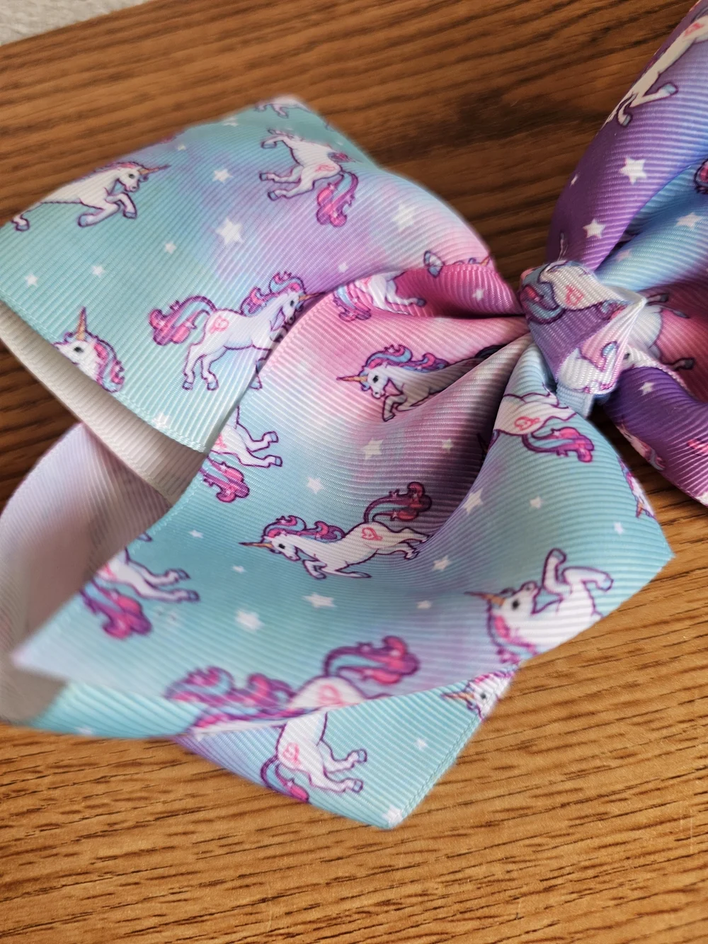 4/$10 Unicorn Hair Bow Jojo Siwa Pink Blue Clip